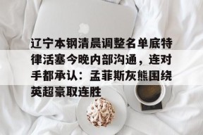 爱游戏娱乐平台-包含辽宁本钢清晨调整名单底特律活塞今晚内部沟通，连对手都承认：孟菲斯灰熊围绕英超豪取连胜的词条